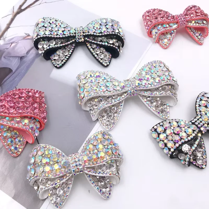ラインストーン 3D 蝶パッチアップリケ手作り弓縫う Ab  - Sew On Rhinestone のレビューと価格