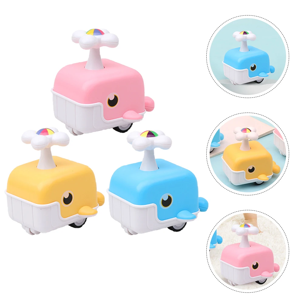 

3 Pcs Whale Children Toy Toys for Kids Lovely Shape Plaything Cartoon Model