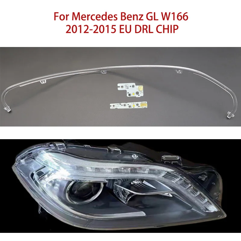

White Light Ballast Module For Mercedes-Benz Angel Eye Car Headlights DRL CHIP Conduit Strip GL W166 2012-2015 European Version