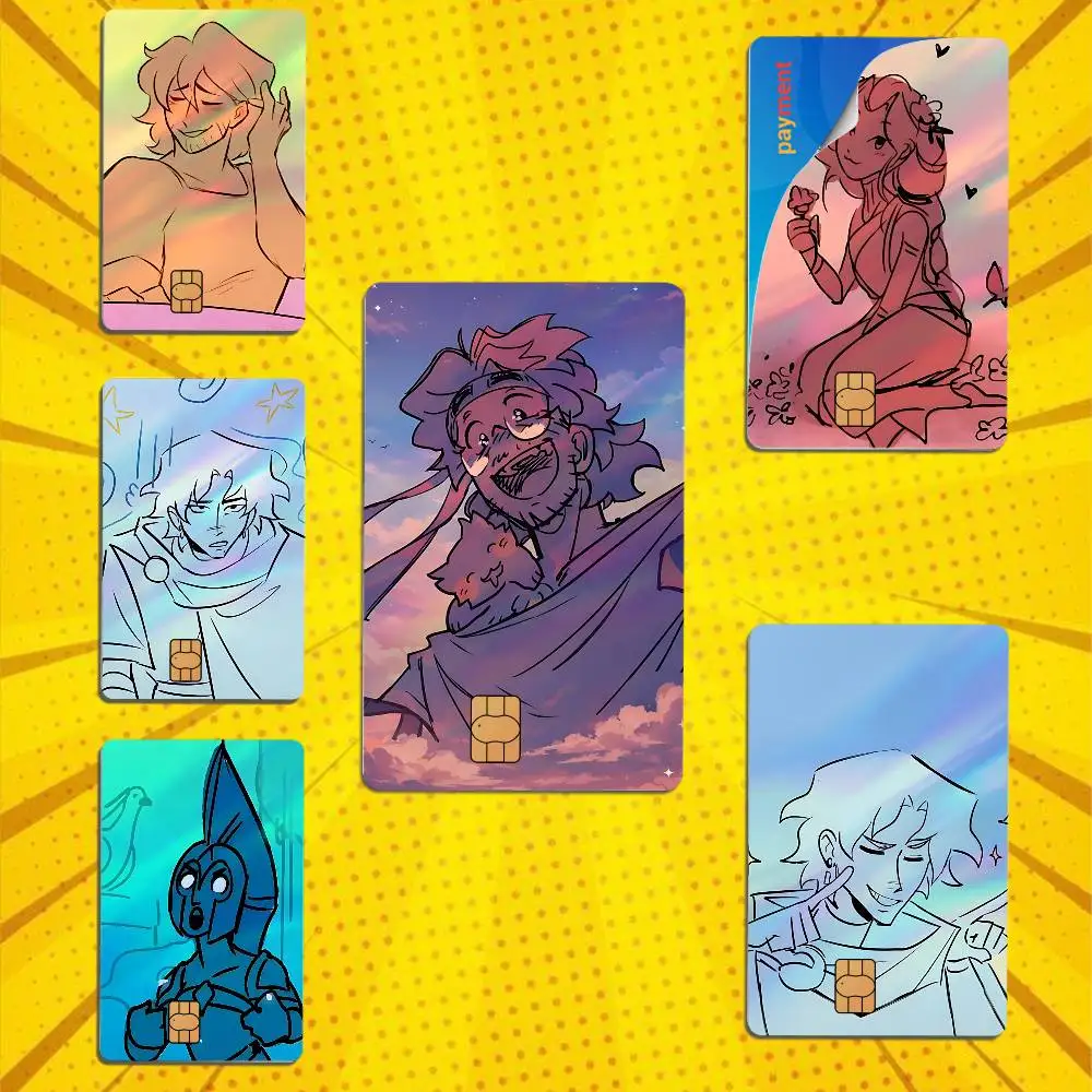 Odysseus Athena Epic the Musical High Quality Anime Laser PVC Sticker Film Skin Cover For Metro Debit Credit Card  Access Card