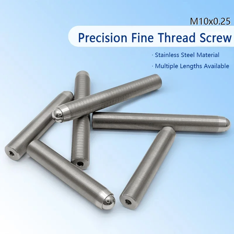 M10x0.25 Precision Fine Tooth Adjustment Screw Optical Fine Adjustment Thread Auxiliary Screw Laboratory Accessories