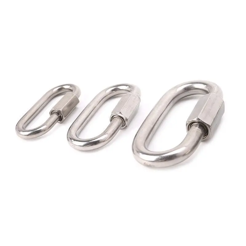 Easy-to-use Safety Snap Hook Secure Metal Rust-resistant Quick Links Versatile Carabiner Hook for Rock Climbing