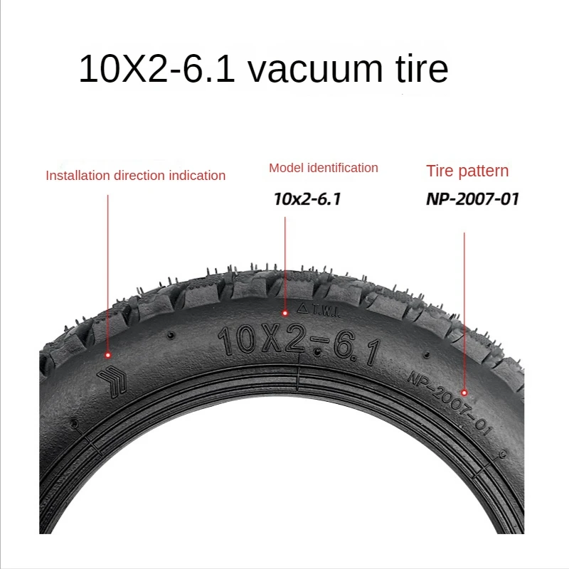 1 PCS Fit For Xiaomi Scooter M365/1S/Pro/Pro2 Modified Tire 10X2-6.1 Vacuum Tire Tire Pneumatic Tire Replacement Accessories