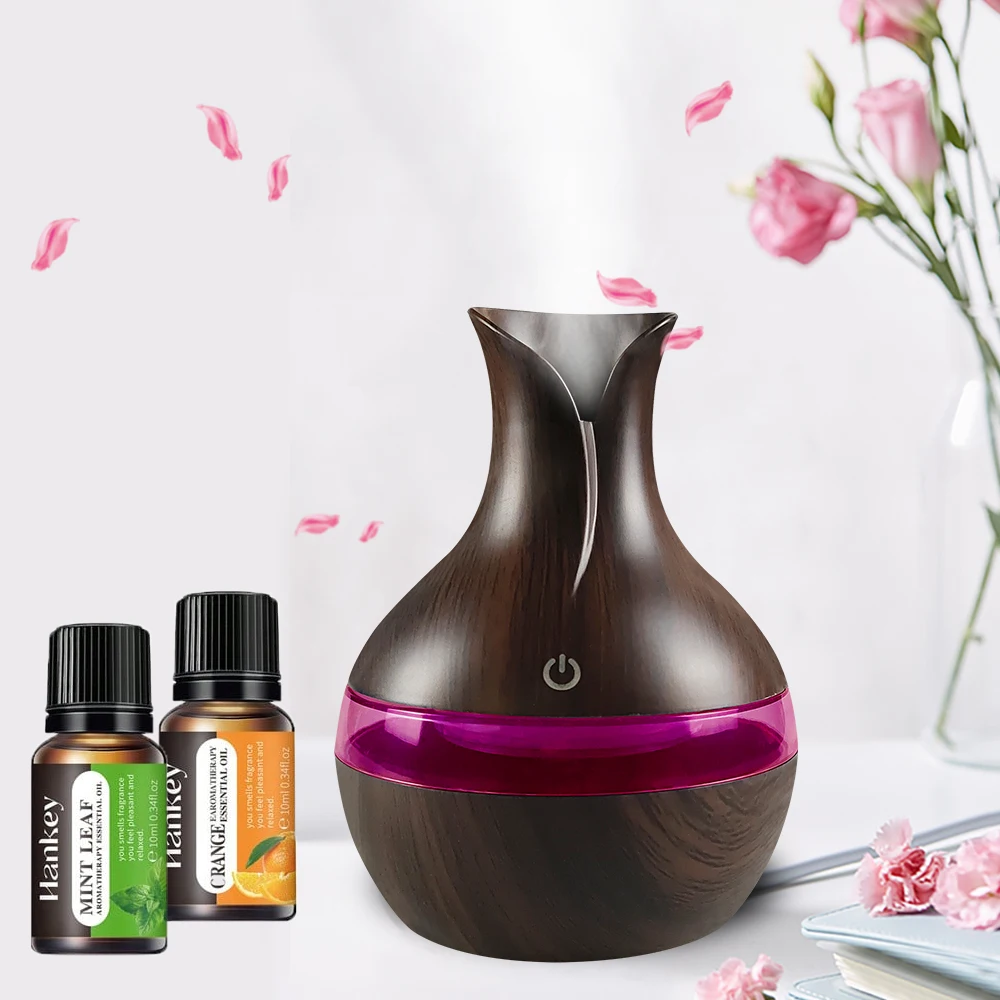 

Diffuser For Home 300ml USB Humidifier Aromatherapy Diffuser Mini Cool Mist for Home Office Travel Includes 2 Essential Oils