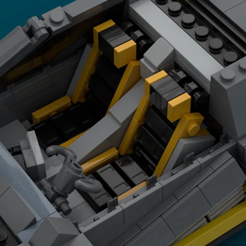 755 قطعة MOC Cyberpunk Quadra Turbo R الخالق نموذج بناء هدايا عيد الميلاد كتل العمارة لتقوم بها بنفسك فكرة ألعاب مكعبات عيد ميلاد #3