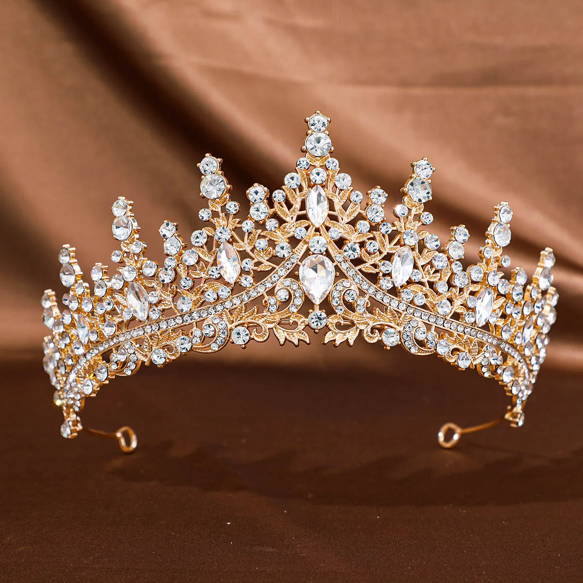 Baroque Crystal Tiaras And Crowns Headband Rhinestone Prom Diadem Crown Bridal Wedding Hair Accessories Jewelry Crown Tiara Gift image 3