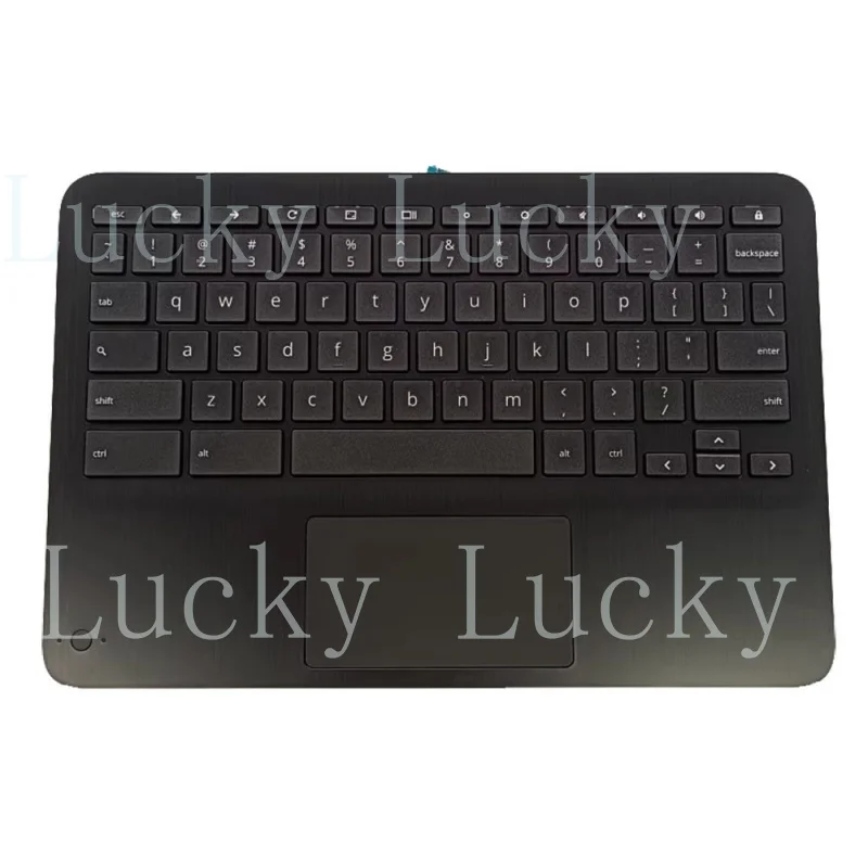 

Новая черная клавиатура и подставка для рук (US-стандарт) с тачпадом для HP Chromebook X360 11MK G3 EE