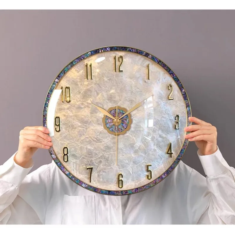 Shell Silent Advanced Artistic Creativity Living Room Decoration  Wall Clock Modern Design Clocks Wall Home Decor for Household