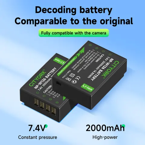NP-W126S NP-W126 NP W126  Battery With Storage Case Charger for Fujifilm Fuji XT20 X-A1 X-A3 X-Pro1 X-Pro2 X-T1 X-T2 HS30EXR