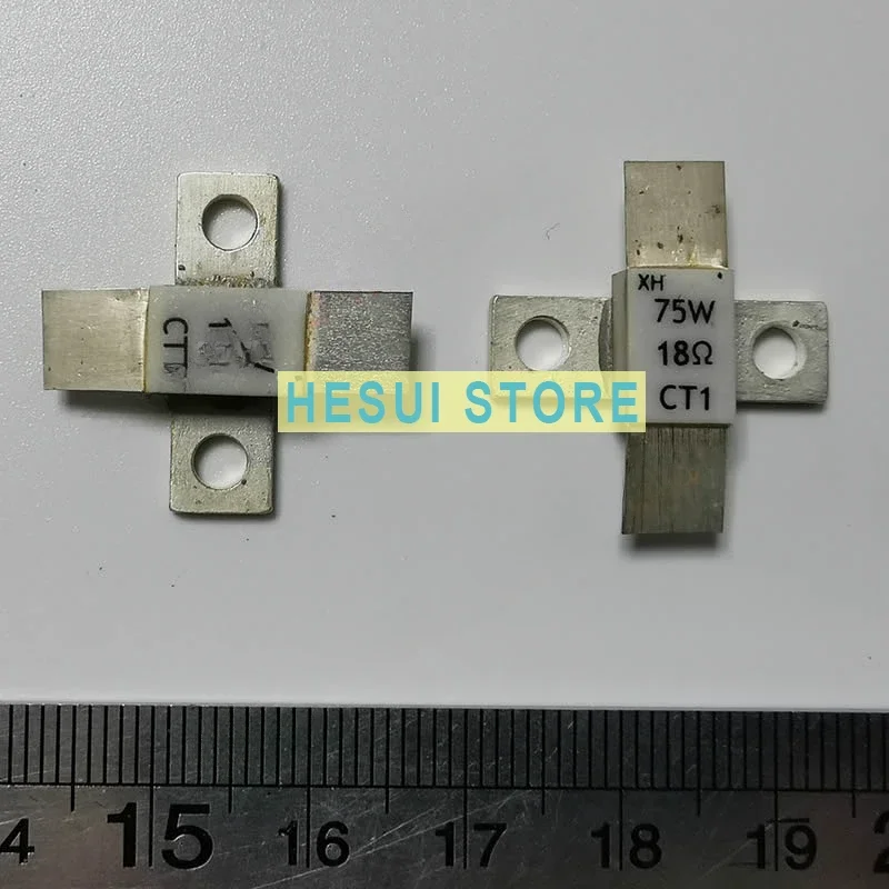 75와트 18옴 플랜지 장착 마이크로파 저항기 BeO 세라믹 고출력 더미 로드 75W 18Ω