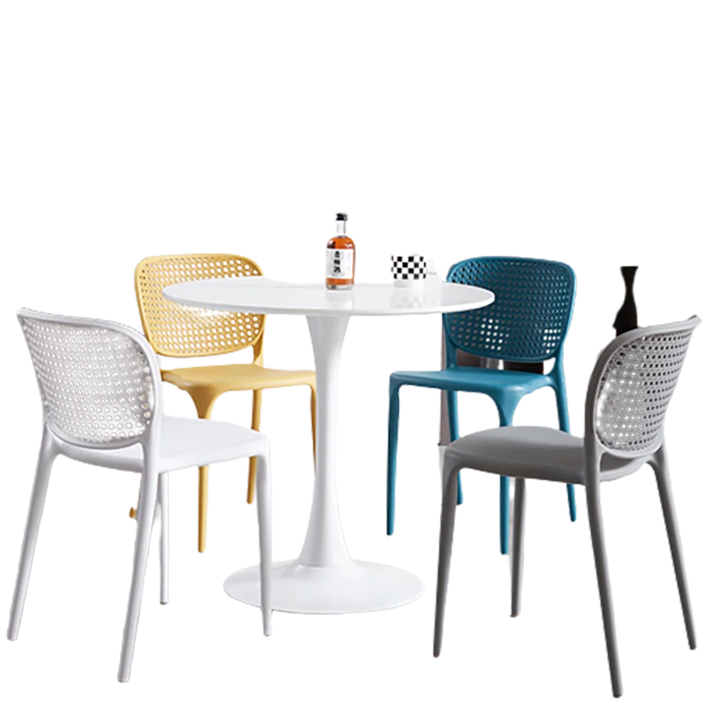 Moderne Mooie Eetkamerstoelen Plastic Keuken Europese Huis Eetkamerstoelen Luxe Nordic Silla 'S Comedor Tuinmeubelsets