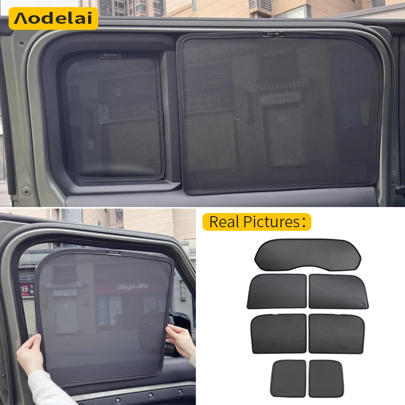 For Land Rover Defender L663 110 2020-2026 Car Window Sunshade Double Sides Summer UV Protection Curtains Sun Shield