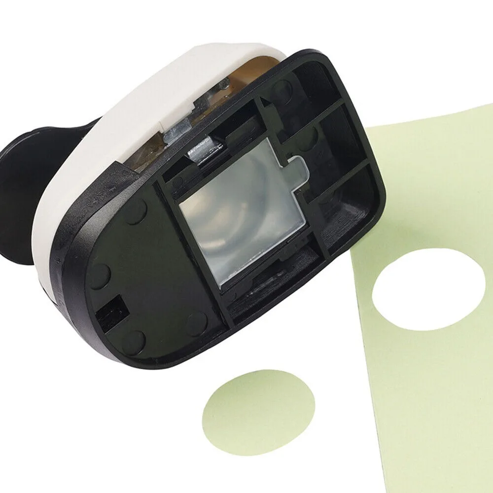 ตลก ABS + โลหะผสมเจาะรูหลายขนาดรูวงกลมรูปร่างวงกลม embosser การออกแบบประหยัดแรงงาน Punch DIY