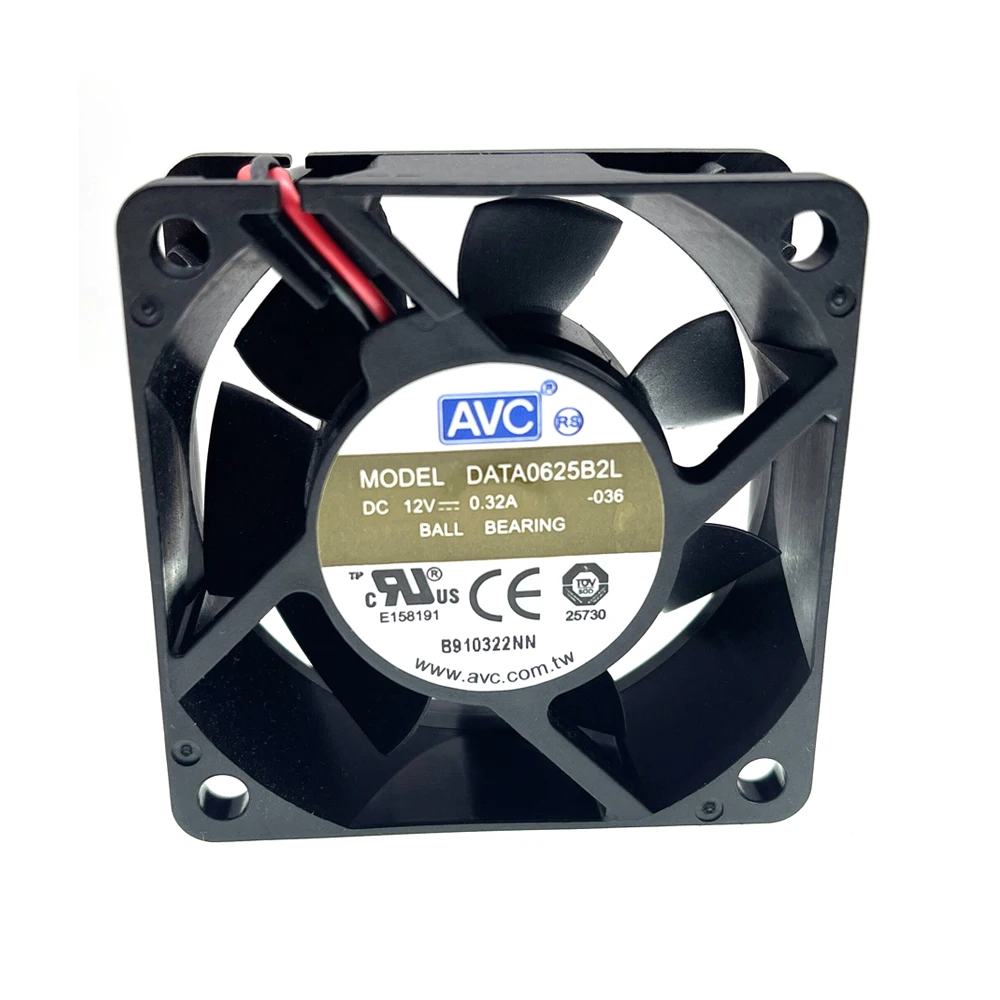 Brand New 60mm 12V Cooling Fan,for AVC DATA0625B2L Dual Ball Bearing 12000RPM Server Inverter Cooling Fan 60X60X25mm 6cm Cooler