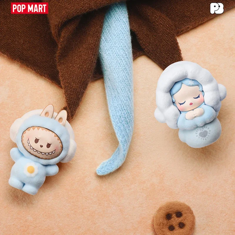 

POPMART POP BEAN Fluffy Cozy Series Mini Doll Blind Box Mystery Box Guess Bag Toys Doll Desktop Ornament Collection Anime Figure