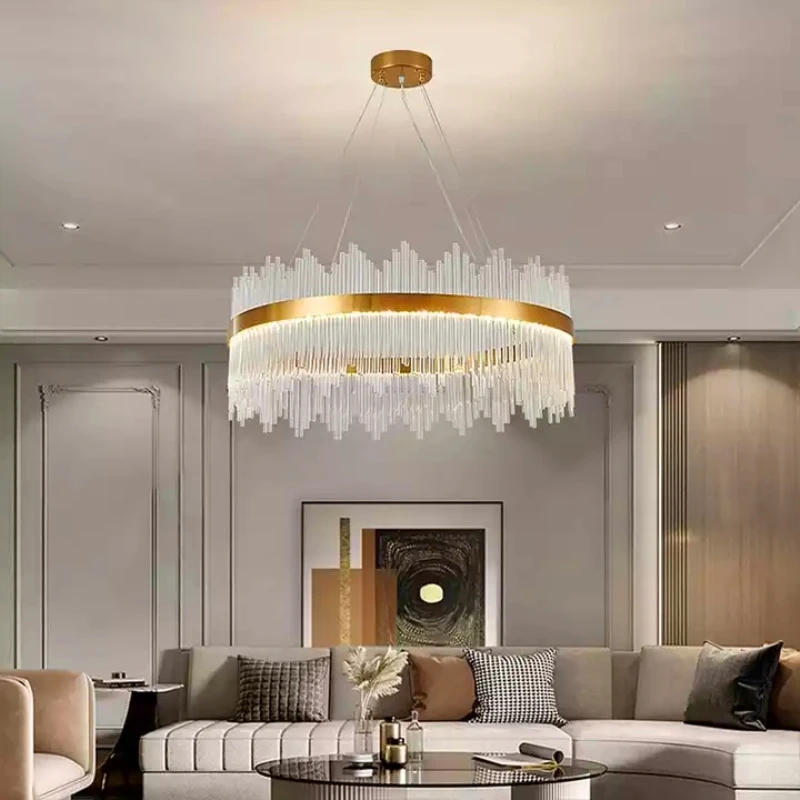 

Crystal chandelier living room bedroom dining room luxury droplight home decoration ceiling lamp LED pendant lamp Hanging light