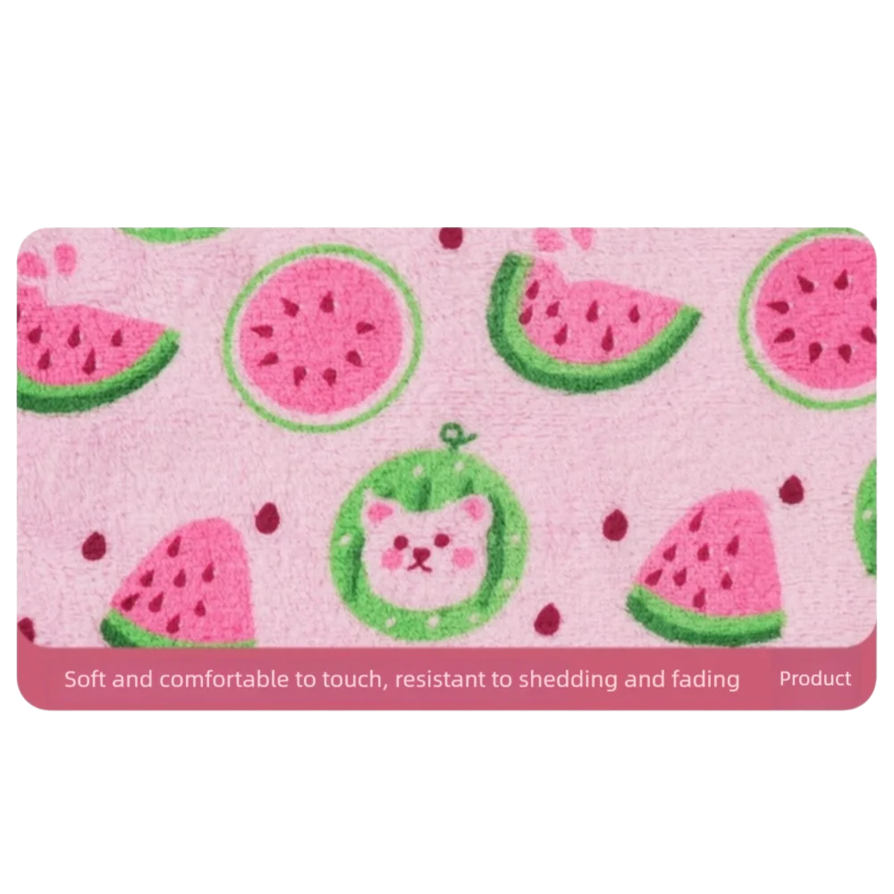 3Pcs New Super Absorbent Cleaning Cloth Thickened Watermelon Printed Microfiber Cloth Hand Towels Household