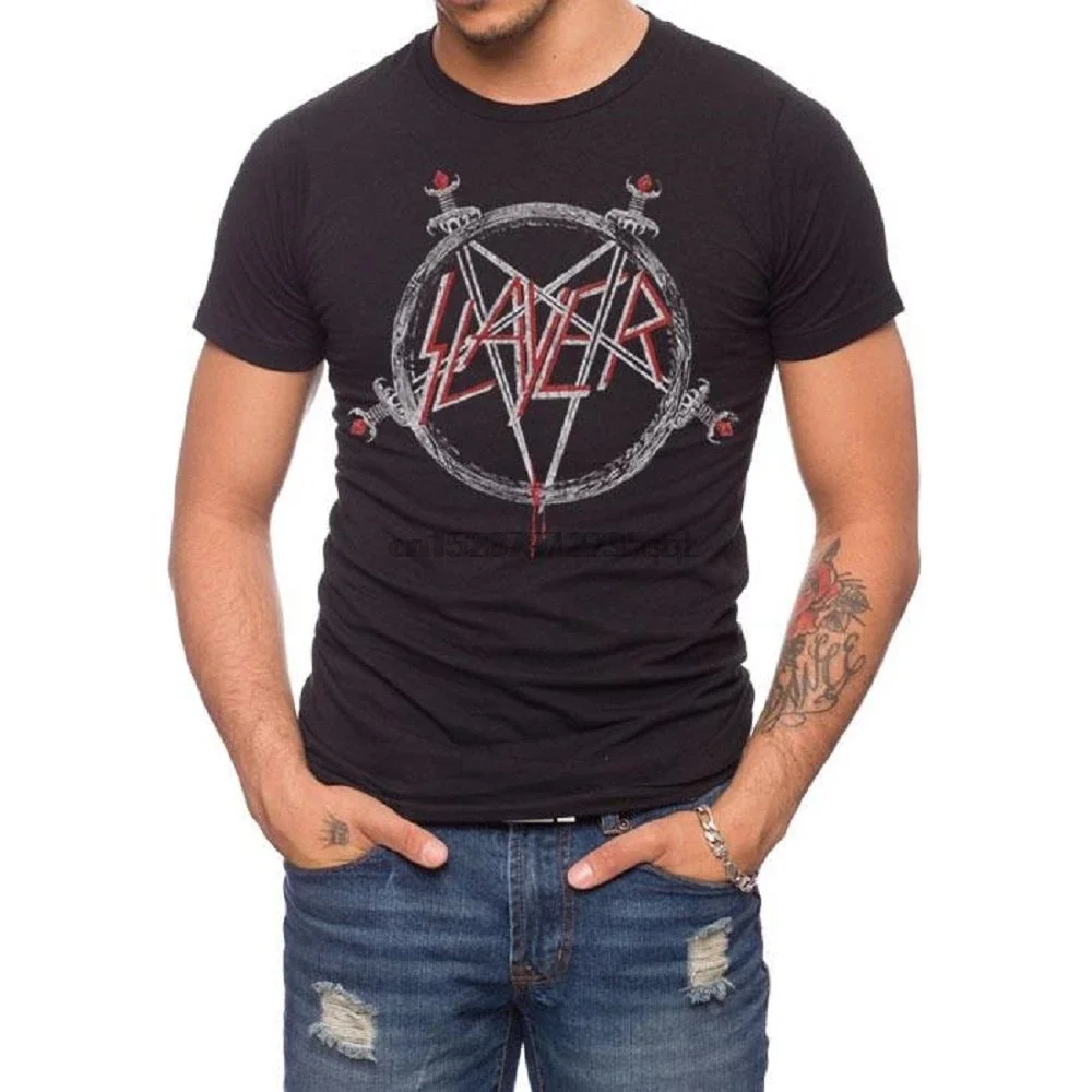 T-Shirt z Logo Slayer Pentagram