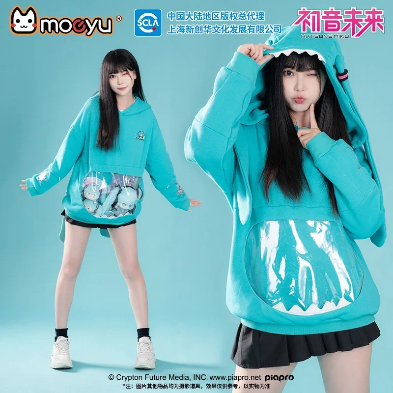 

Moeyu Miku Hooded Jackets Sweatshirt for Men Women T-shirt Anime Cosplay Ita Clothing Hatsune Costume Casual Hoody Sportswear QW