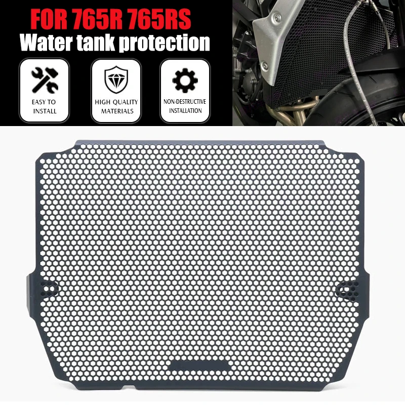 

Motorcycle Radiator Guard Grille Cover Protector Protective Grill For Street Triple 765R 765RS 765 R/RS 765 MOTO2 2023-2024