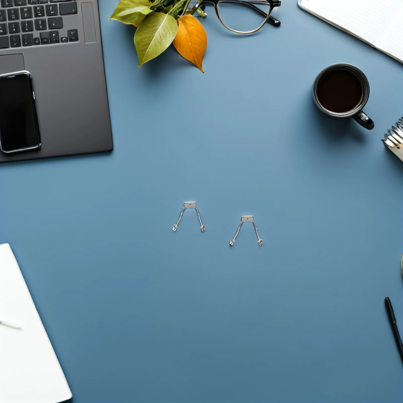 

2Pcs Nose Pad Holder Comfortable Eyeglass Nose Bracket Screw-on Replacement Metal Frame Support Eyeglasses Accessories