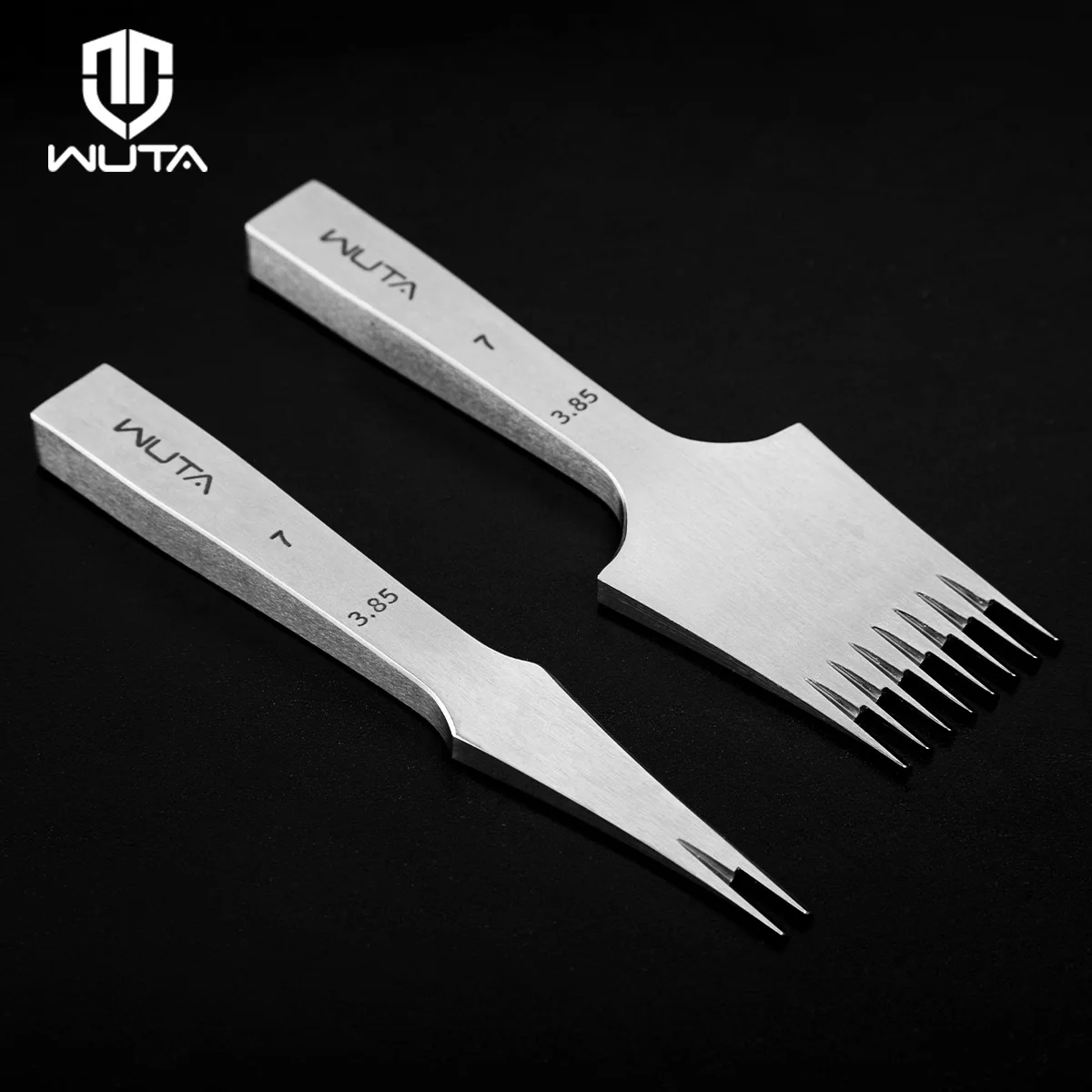 

WUTA 1PC Professional Sharp Leather Chisel Punch French Style Pricking Iron Punching Tool High Polish-2.7/3.0/3.38/3.85mm