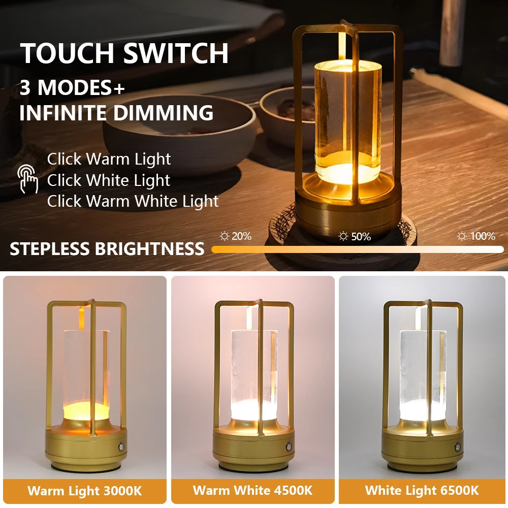 360 ° الإضاءة اللمس لمبة مكتب عكس الضوء LED مصباح السرير القراءة ضوء USB شحن الضوء المحيط مناسبة غرف نوم غرف المعيشة #5