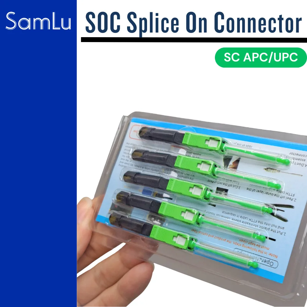 

10Pcs High Quality SC APC UPC FC Hot Melt Joint Weld Joints Optic Connector Fusion Splicer Fiber Adaptor FTTH Fast Connector