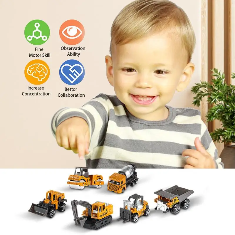 Engineering Vehicle Toys Construction Excavator Tractor Bulldozer Truck Models Kids Toy Car Boys Toys For Children Gifts