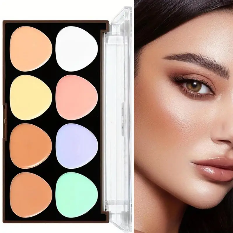 8 Colour Face Concealer Cream Makeup Correcting Concealer Palette Color Correcting Foundation Brighten Pigment Cosmetic Tool