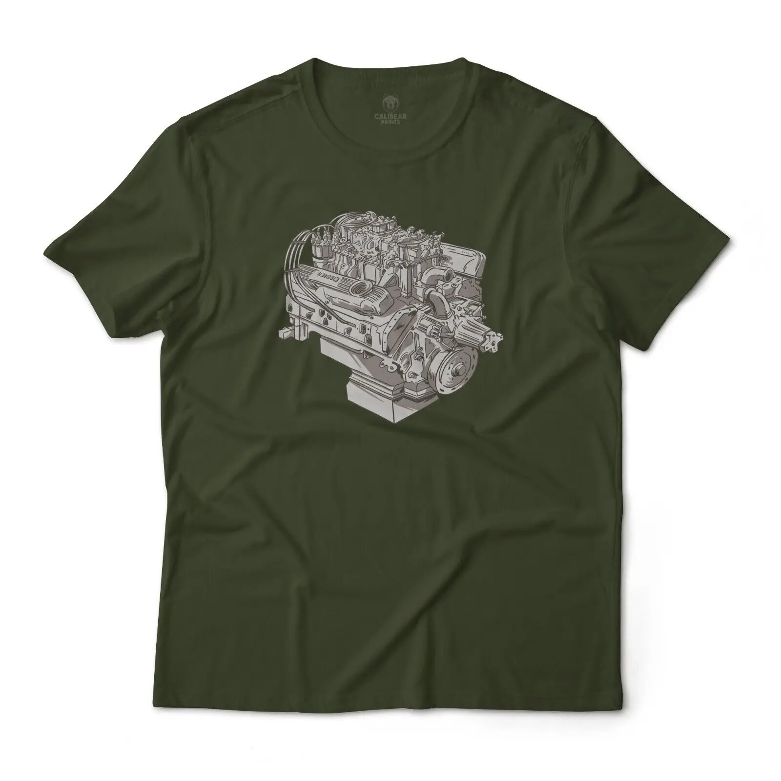 

Car Engine Block Art Graphic T-Shirt Unisex Lightweight Cotton