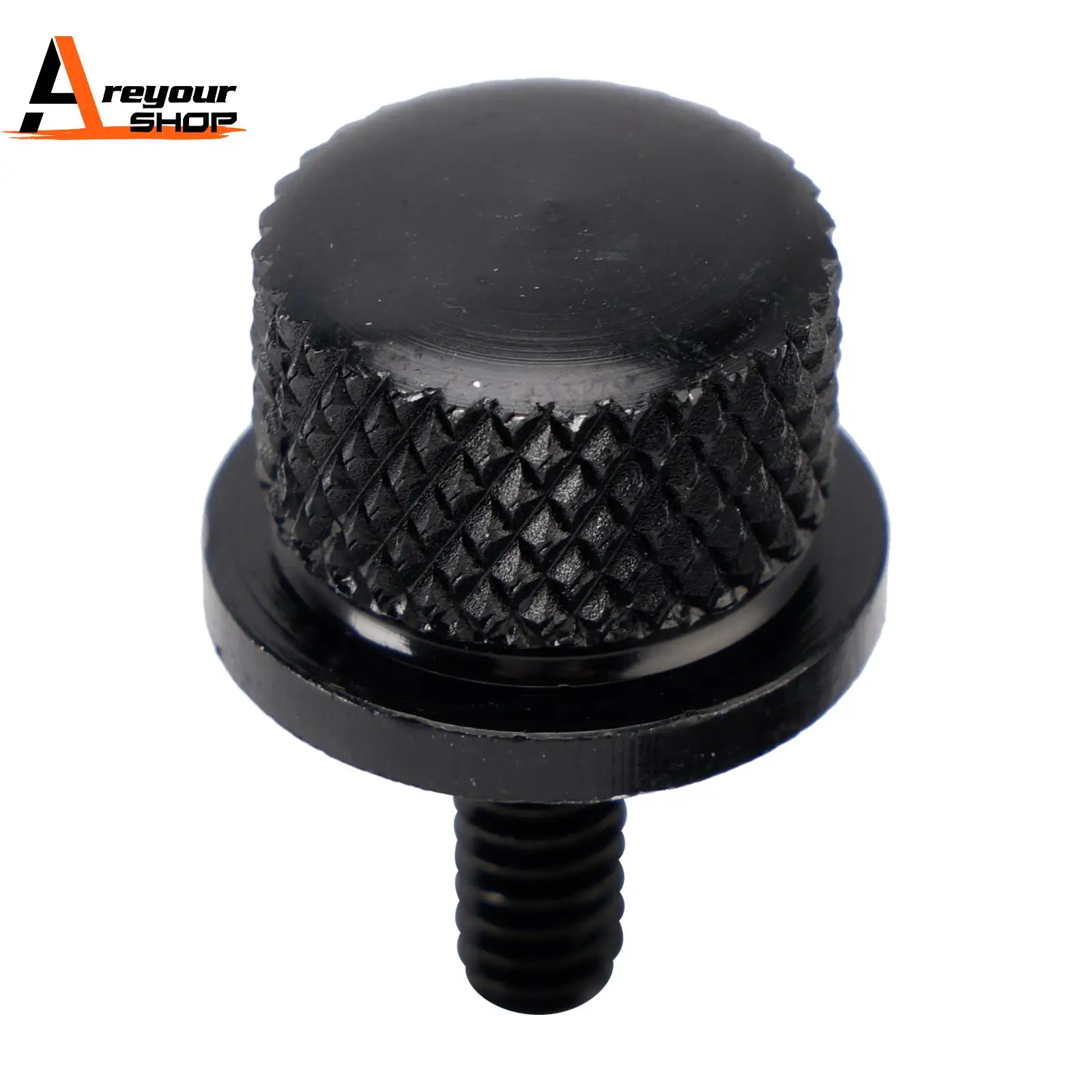 

Areyourshop 1/4"-20 Black Fender Seat Bolt Screw Quick Release for Touring Softail Dyna