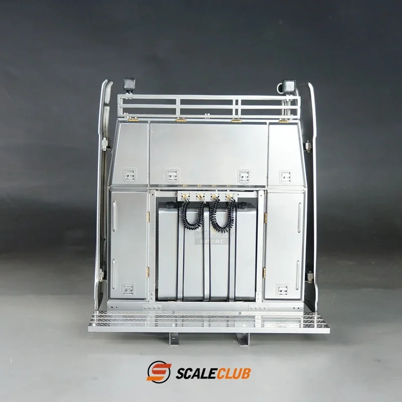 Scaleclub Model For Tamiya 1/14 For Regal Volvo Heavy Tow Metal Equipment Rack Toolbox Car Parts Rc Truck Trailer