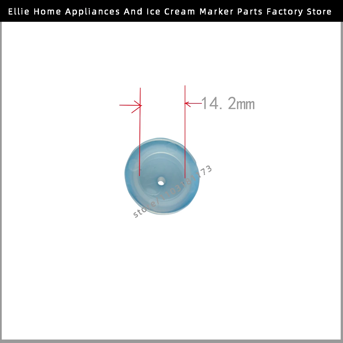 2 Small Circle Gaskets Support Sheath Of Front Dicharge Valve Fitting Spare Part For KEKU VEVOR Ice Cream Machine