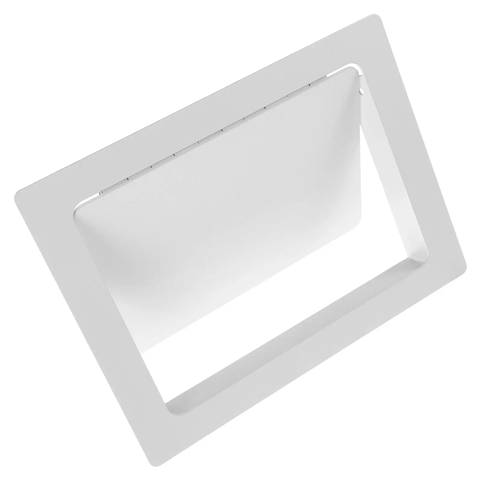 

Rectangular Stainless Steel Built-in Garbage Can Lid Kitchen Recessed Trash Bin Cover with Swing Lid 23.5x17.3x3cm