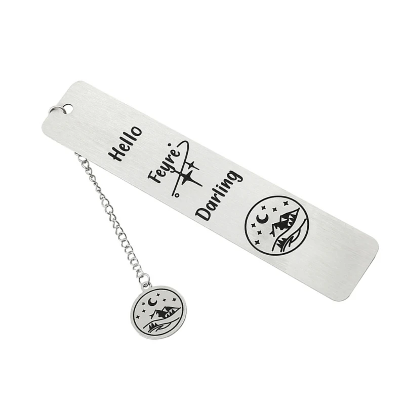 Юбилейный маркер страниц с подвеской, металлические закладки, гравированные книжные маркеры, маркеры страниц, принадлежности для