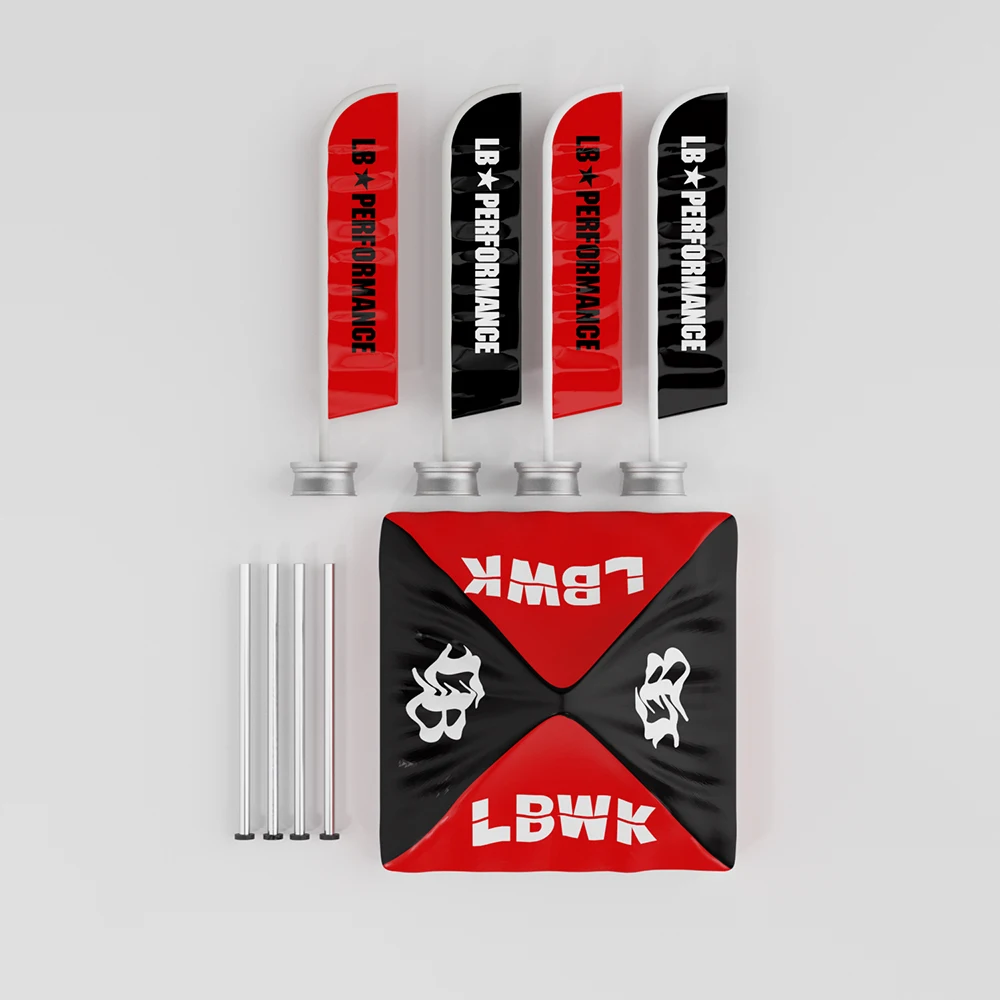 Kicarmod 1:64 DARWINPRO Battle Grey Zelt + LBWK Schwarz-Rote Zeltflagge 5-teiliges Set – Miniatur-Szenen-Diorama Ausstellungsmodell – Detail 11