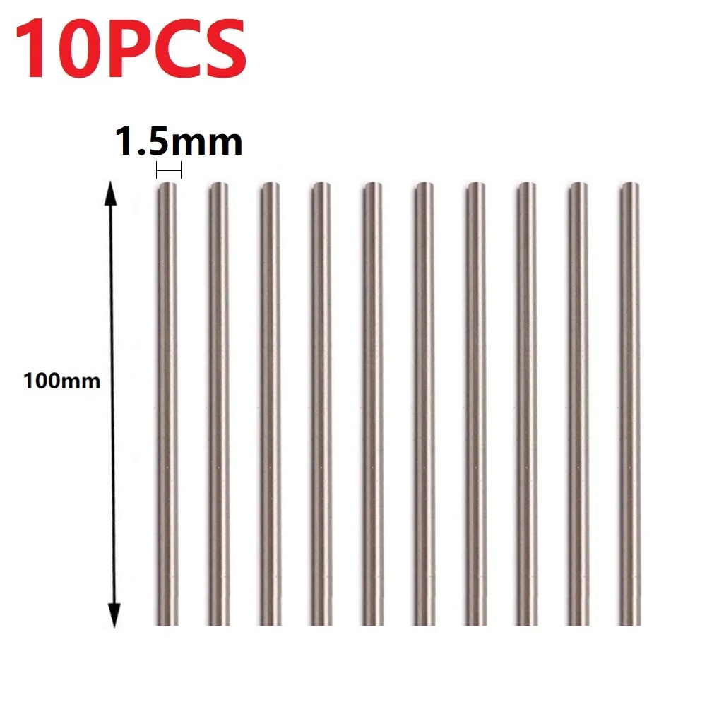 10PCS Straight Shank Metric Round Rod 100mm Long Carbide Tungsten Steel Rod Wear Resistance Solid Carbide Rod/bar Lathe Tool