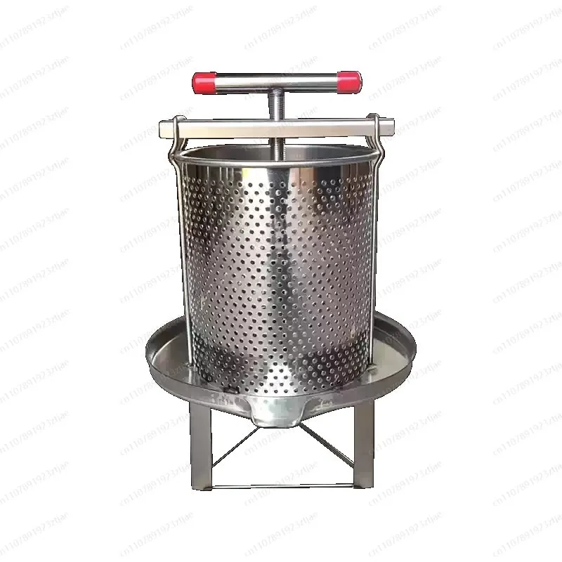 Medium Stainless Steel Honey Juice Press, Household Small Tool for Honey & Sugar Wax Extraction