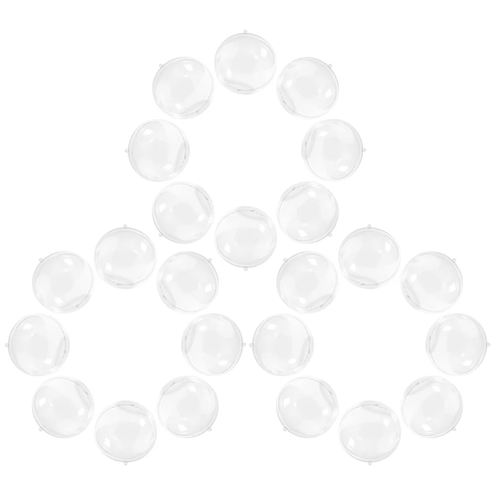 

24Pcs Clear Christmas Tree Ball Ornaments Xmas Hanging Decor Plastic Fillable Pendant for Festive Theme Christmas Tree Ornaments