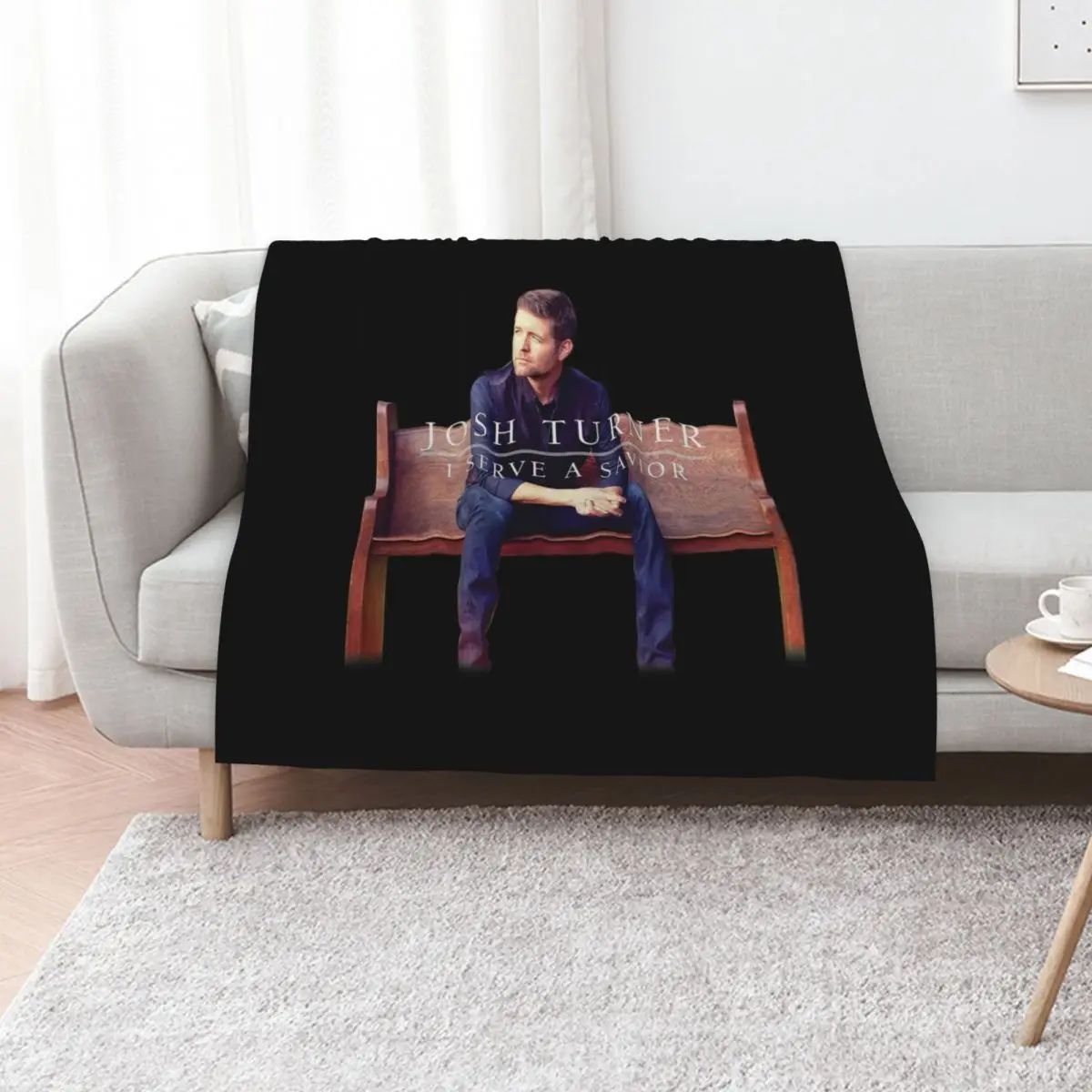 

I Serve a Savior Throw Blanket bed plaid Cute Plaid Shaggy christmas gifts Blankets