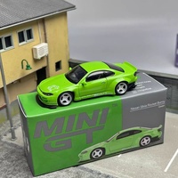 MINI GT 1:64 Nissan Silvia Pandem Rocket Rabbit S15 alloy die-cast miniature model, adult decoration, boy toy, children's gift