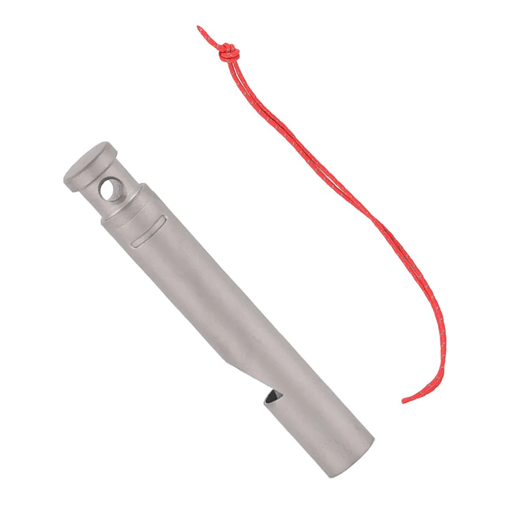 صفارة إنقاذ الطوارئ، صغيرة خفيفة الوزن معدنية عالية التخييم والمشي لمسافات طويلة في الهواء الطلق، ملحقات السلامة المحمولة #6