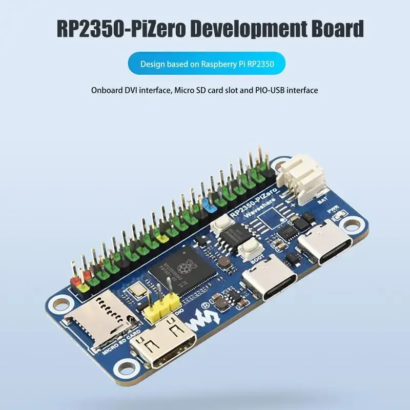 

Плата разработки RP2350-PiZero Raspberry Pi Pico 2 на базе RP2350B 16M Flash DVI Интерфейс PIO-USB Микроконтроллер