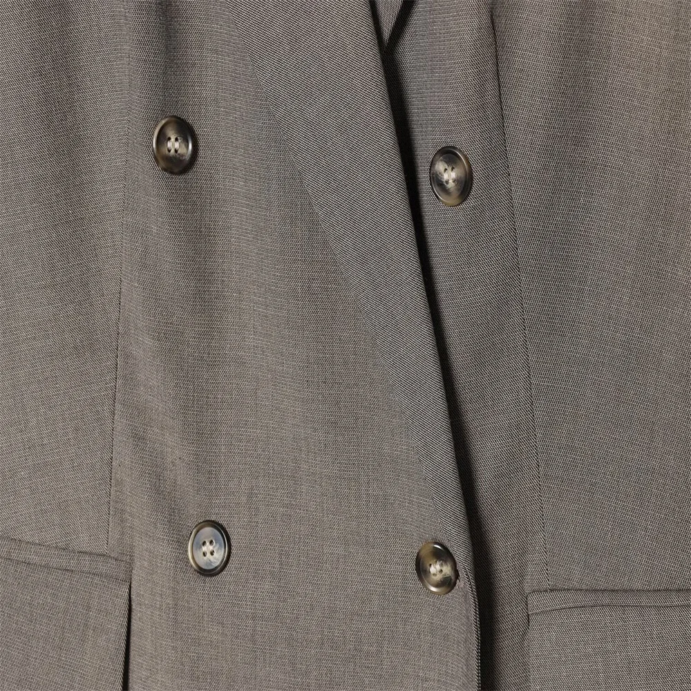 Winter nieuwe damesmode Veelzijdig ontwerp Casual pak en broek met dubbele rij knopen