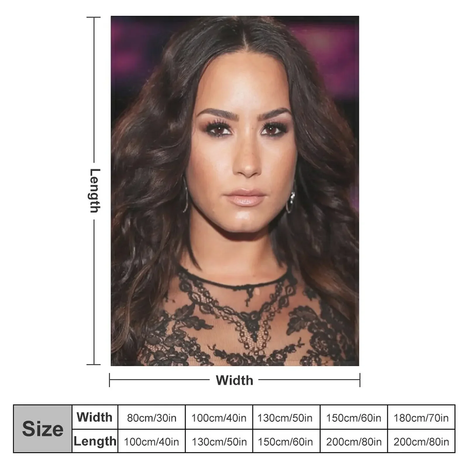 Demi Lovato Paired a Beige Lip Throw Blanket Blankets Sofas Of Decoration funny gift Luxury St Blankets