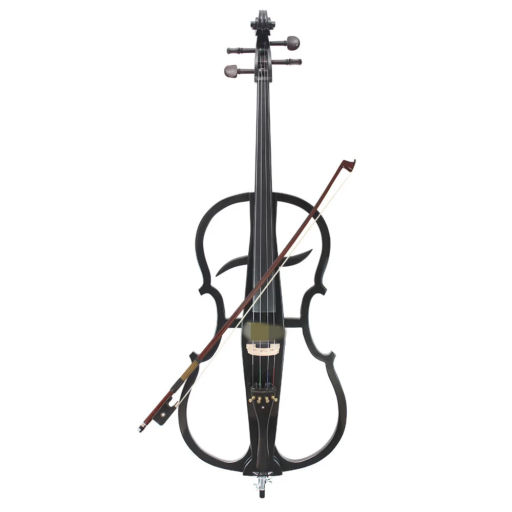 Authentic direct sales of black high-grade performance 4/4 Electric Electroacoustic cello