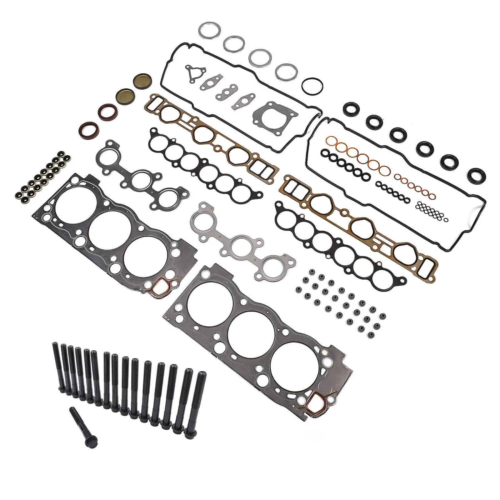 AP01 Head Gasket Set w/Bolts for 1995-2004 Toyota T100 4Runner Tacoma Tundra 5VZFE HS9227PT-1  ES72168
