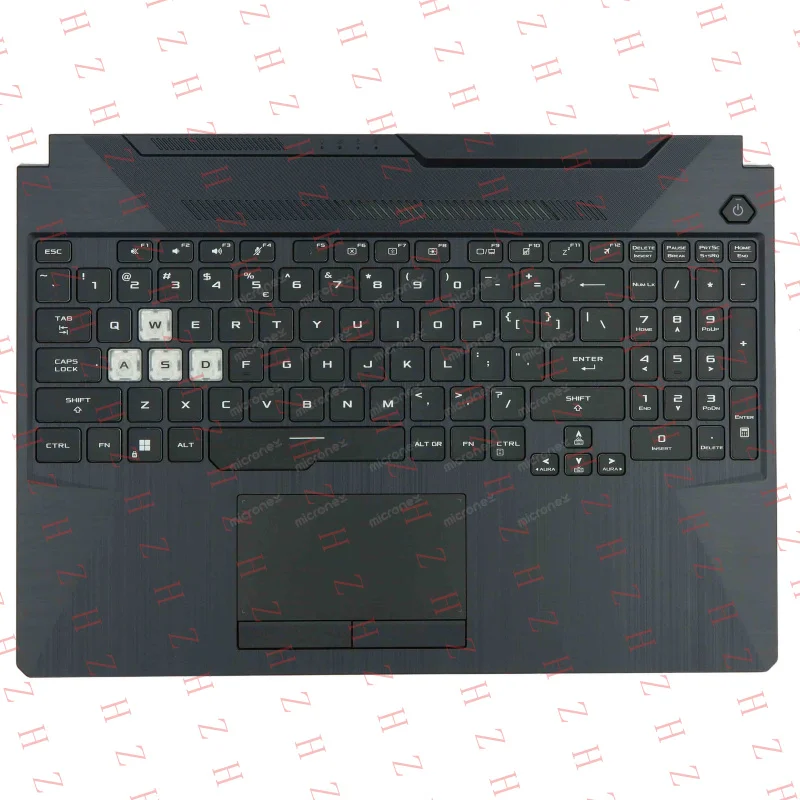 P+ FOR Asus TUF506IC TUF506ICB TUF506IE Palmrest Keyboard LED RGB US-Int black