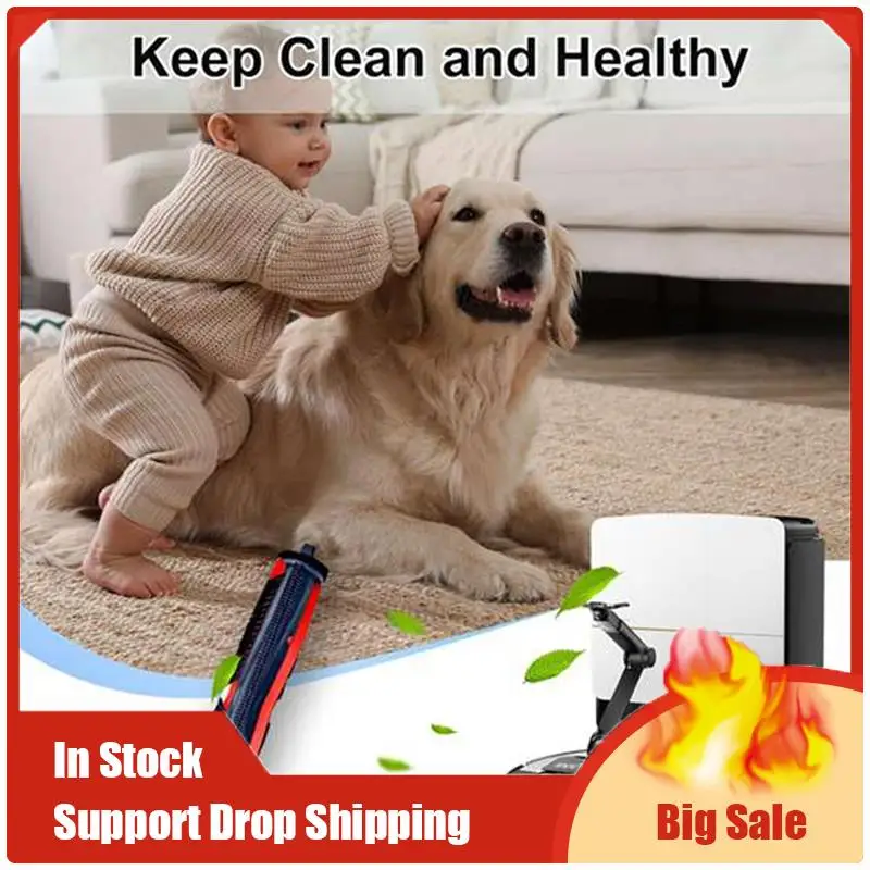 

~【IN Stock】5PCS Anti-Tangle Roller Brush And Side Brush For Roborock Saros Z70 / G30 Space Vacuum Cleaner Parts Tricut Brush